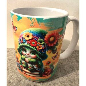 Adorable Gnome "Butterfly Kisses" 4.5" Mug  # 3057